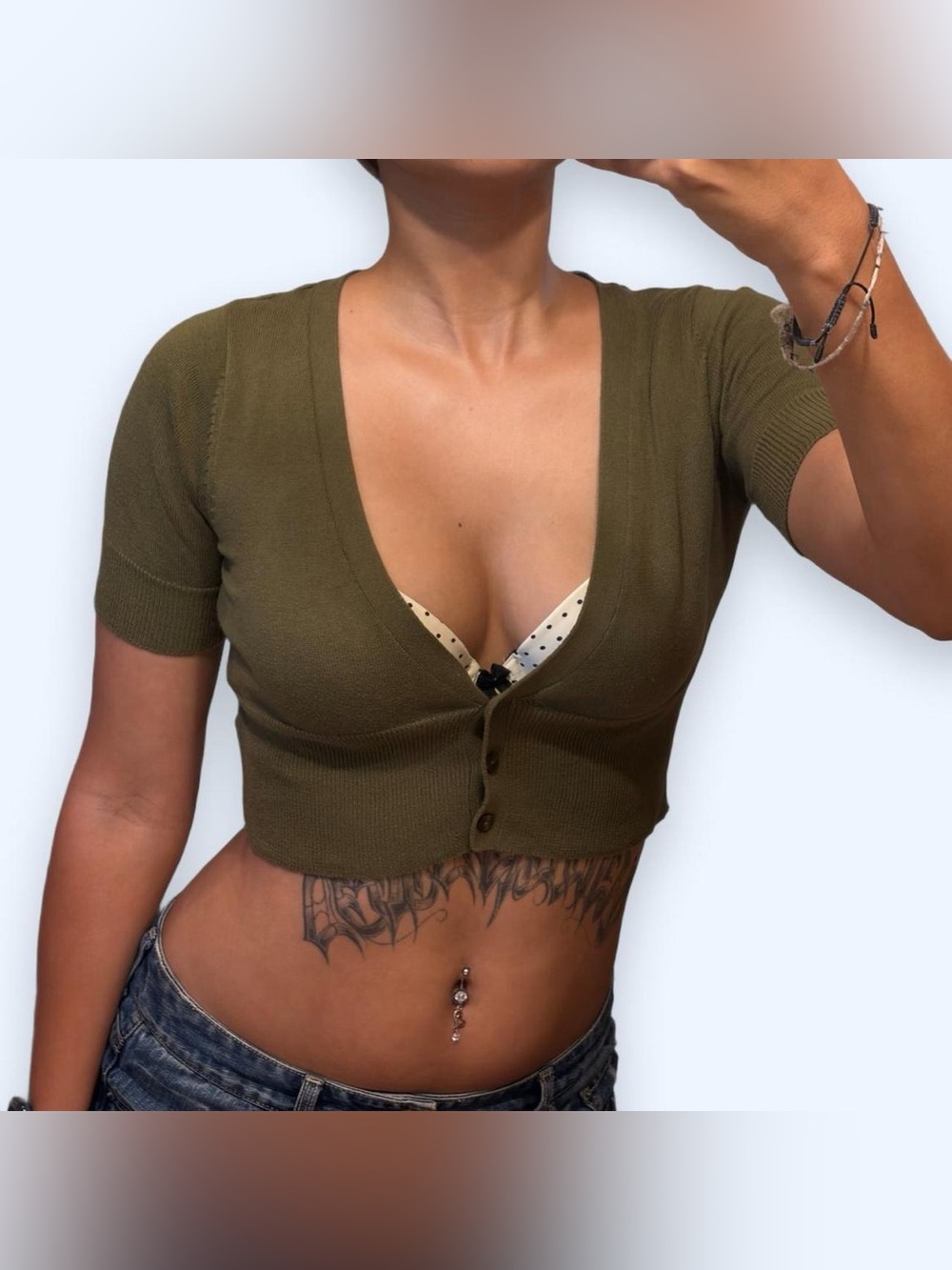 Y2K Crop Bolero Cardigan Top by Mossimo!